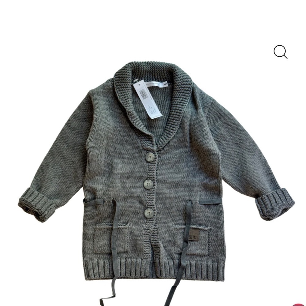 Message in The Bottle  Kids Gray Sweater 95 Percent cotton 5 percent cashmere